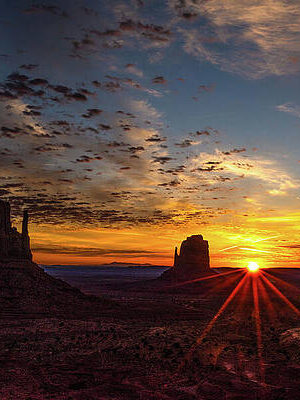 Sunrise over the Mittens